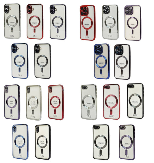 Lot of 5 Electroplated TPU Case for iPhone 7/8/XR/11/12/13/14/15/16 series